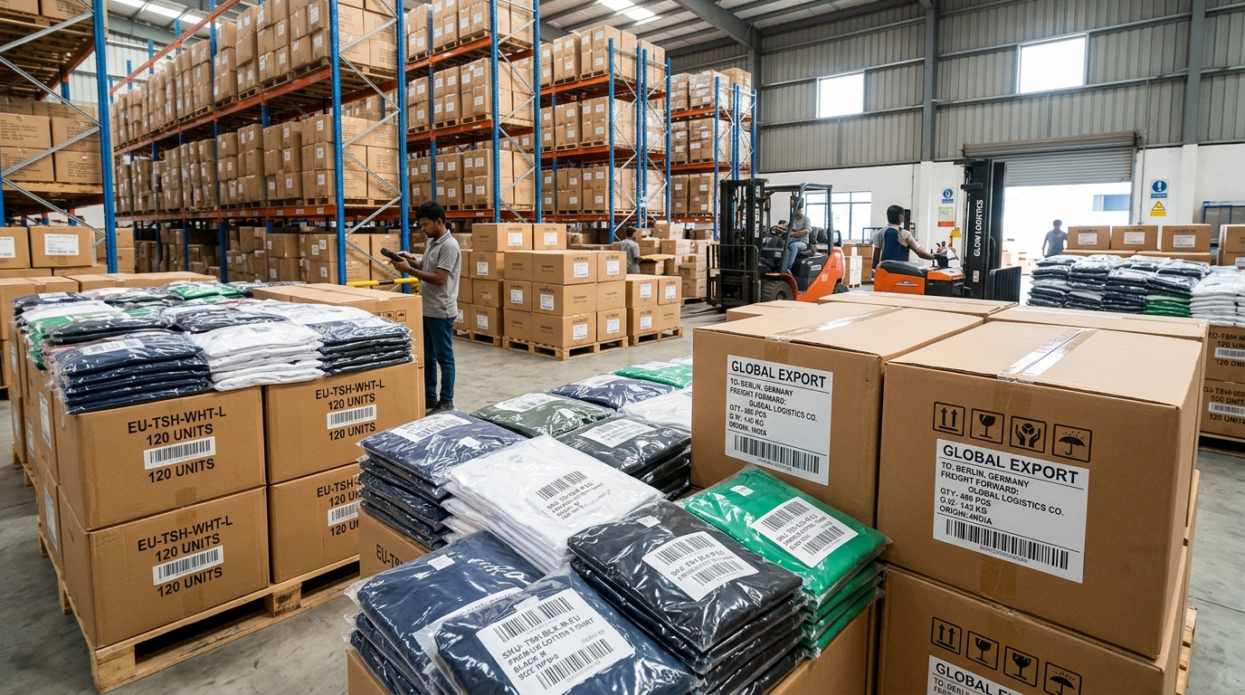 E-Commerce Apparel Export: T-Shirts & Tirupur Knitwear